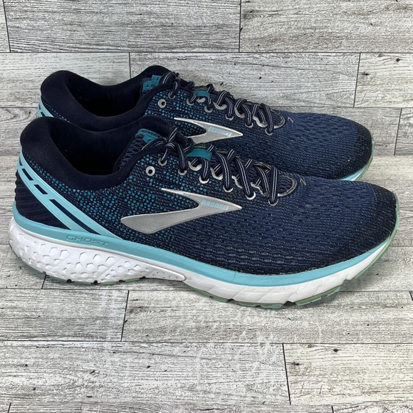 Brooks Ghost 11 Blue Running Shoes 1202771B493 Women Size 10.5B - Picture 3 of 9